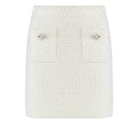 Self Portrait - Knitted Mini Skirt - Femme - Jupes - Beige - Taille: 40 FR