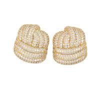 Self Portrait, Femme, Accessoires, Jaune, Taille: ONE Size Knot Earrings