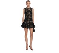 Self Portrait - Lace Crystal Mini Dress - Femme - Robes - Noir - Taille: 40 FR