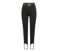 Self Portrait - Leggings Capri en maille - Femme - Pantalons - Noir - Taille: 38 FR