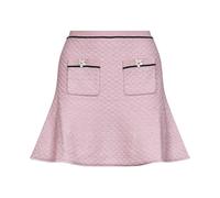 Self Portrait - Mini-jupe en maille diamant - Femme - Jupes - Rose - Taille: 42 FR