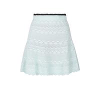 Self Portrait - Mini-jupe en maille pointelle - Femme - Jupes - Vert - Taille: 42 FR