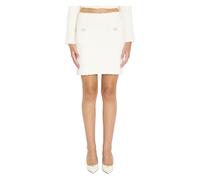 Self Portrait - Knitted Mini Skirt - Femme - Jupes - Beige - Taille: 40 FR