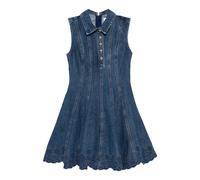 Self Portrait - Mini-robe en broderie anglaise - Femme - Robes - Bleu - Taille: 34 FR