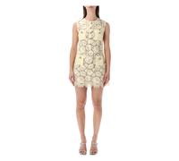 Self Portrait, Femme, Robes, Jaune, Taille: 36 FR Fine Lace Mini Dress
