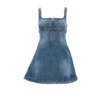 Self Portrait, Femme, Robes, Bleu, Taille: 36 FR Mini Robe en Jean