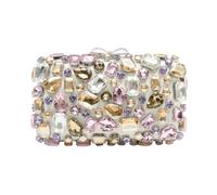 Self Portrait - Multi Crystal Embellished Clutch Bag - Femme - Sacs - Multicolore - Taille: ONE Size