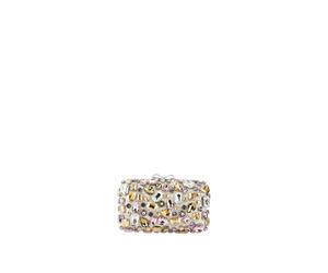 Self Portrait - Multi Crystal Embellished Clutch - Femme - Sacs - Multicolore - Taille: ONE Size