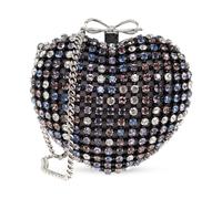 Self Portrait - Multi Crystal Heart Clutch - Femme - Sacs - Noir - Taille: ONE Size