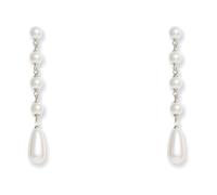 Self Portrait - Pearl Droplet Earrings - Femme - Accessoires - Blanc - Taille: ONE Size