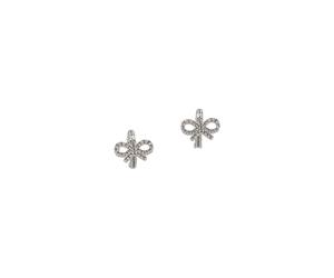 Self Portrait - Petites boucles d'oreilles créoles avec pendentif - Femme - Accessoires - Gris - Taille: ONE Size
