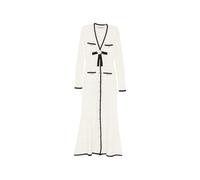 Self Portrait - Pointelle Bow Cardigan - Femme - Robes - Blanc - Taille: 38 FR