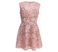 SELF-PORTRAIT robe courte en dentelle femme rose - 12