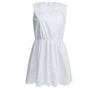Self-Portrait robe courte femme blanche en coton - 10
