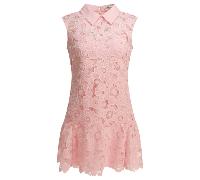 Self Portrait - Robe Mini à Col en Dentelle - Femme - Robes - Rose - Taille: 34 FR