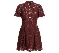 SELF-PORTRAIT robe en dentelle femme bordeaux - 08