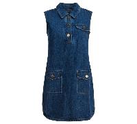 Self-Portrait Robe femme bleue en jean coupe standard - 14