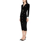 Self Portrait - Robe Midi en Crêpe Bou emme - Robes - Noir - Taille: 40 FR