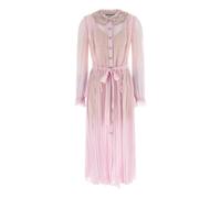 Self Portrait, Femme, Robes, Rose, Taille: 38 FR Robe Midi Plissée en Georgette