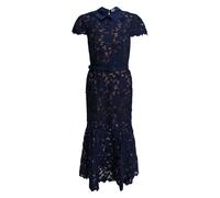 Self Portrait - Rs26-171M-N Midi Dress - Femme - Robes - Bleu - Taille: 38 FR