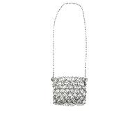 Self Portrait, Femme, Sacs, Multicolore, Taille: ONE Size Crystal Chainmail Mini Clutch