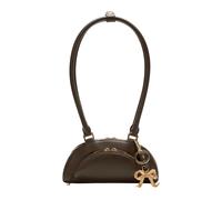 Self Portrait - Sac Bandoulière Mini en Cuir Marron avec Charme - Femme - Sacs - Brun - Taille: ONE Size
