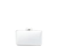 Self Portrait - Satin Bow Clutch - Femme - Sacs - Bleu - Taille: ONE Size