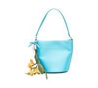 Self Portrait - Satin Bucket Bag - Femme - Sacs - Bleu - Taille: ONE Size