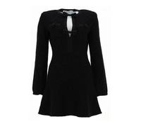 Self Portrait - Sequin Knit Mini Dress - Femme - Robes - Noir - Taille: 42 FR