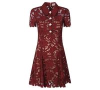 Self Portrait - Lace Mini Dress - Femme - Robes - Rouge - Taille: 36 FR