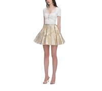 Self Portrait - Short Skirts - Femme - Jupes - Jaune - Taille: 42 FR