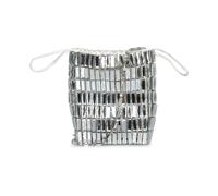 Self Portrait - Silver Crystal Mini Bag - Femme - Sacs - Gris - Taille: ONE Size
