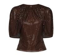Self Portrait - Top à Manches Cape Orné - Femme - Blouses et Chemises - Brun - Taille: 34 FR