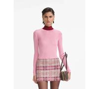 Self Portrait - Viscose Knit Top - Femme - Pulls - Rose - Taille: 42 FR
