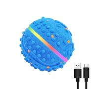 Self Rolling Ball Toy, Interactive Dog Toy, Glowing Lights Bouncing Core, Floatable Water Resistant Pet Toys, Automatic Engaging Play Ball, Reliable Aggressive Chewers Keep Them Busy Indoor Outdoor