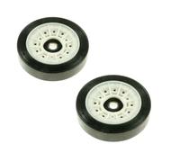 Self Spares Lot de 2 roulettes de tambour compatibles avec Beko - Blanc - Pour sèche-linge Beko - Code d'origine 2987300200