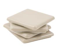 Self-Stick, Square Heavy Furniture Sliders for Carpeted Surfaces (4 Piece) - 2-1/2 Square SuperSliders by Super Sliders