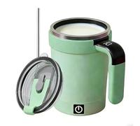 Self Stirring Coffee Mug - 380ml Hot Chocolate Container, Temperature Display Electric Mixing, Milk Cup Students Busy Professionals | Students Busy Professionals Tech Lovers Office Home Study Room Car