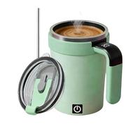 Self Stirring Coffee Mug - 380ml Hot Chocolate Container With Temperature Display | Electric Self Mixing Milk Cup For Students Busy Professionals Tech Lovers Office Home Study Room Car Travel, Automat