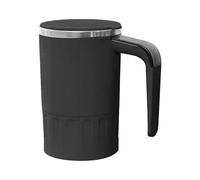 Self Stirring Coffee Mug - 380ml Stainless Steel Temp Display | Portable Automatic Magnetic Stirring Cup for Tea Cocoa Protein Powder Drinks Home Kitchen Travel Camping Party Enjoyment, 3.15x5.43inch