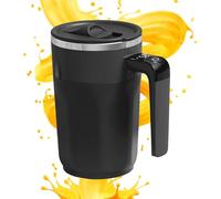 Self Stirring Mug - 400ml Rechargeable Drinkware With Lid, Electric Coffee Cup Built-in LCD, Hot Chocolate Stirring Mug, For Beverage Cocoa Honey Women Men Home Kitchen Bar Birthday Christmas Office