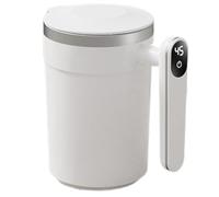 Self Stirring Mug - Automatic Magnetic Mixer, Digital Display Cup, 400ml Beverage Mug, Intelligent Drinkware | Coffee Milk Cocoa Usage, Office Home Kitchen, Portable Drinking Solution, Extended