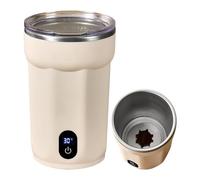 Self Stirring Mug - Rechargeable Magnetic Digital Display | High Speed Magnetic Stirring Coffee Mug, for Milk Juice Tea Cocoa, Home Office, Dorm, Travel Outdoor Camping Hiking