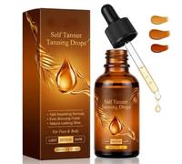 Self Tanning Drops for Face & Body,Face Self Tanner Drops,Self-Tanning Face Serum,Autobronzant Et Soin Pour Le Visage,Pour Un Bronzage Intense En Quelques Heures,Longue Durée,Sans Traces，Medium