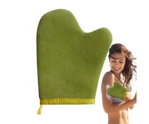 Self Tanning Mitt Applicator, Elastic Wrist Design, Flocking, Sponge, PE Film Ergonomic Glove for Instant Precise Application, Wide Coverage for Body, Face, Legs, Perfect for Family Use, 21x17cm