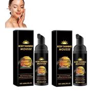 Self Tanning Mousse, Mousse Autobronzante, Brume auto-bronzante Longue Tenue, Bronzage Naturel sans Traces pour Corps et Visage