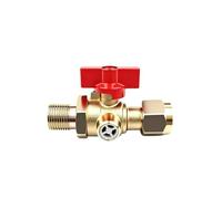 Self-Venting Brass Air Cut-Off Valve, M18 x 1.5 | Brake Chamber Shut Off Fitting with Swivel Hex Nut for Trucks, Trailers, Tractors and Pneumatic Lines