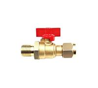 Self-Venting Brass Air Cut-Off Valve, M18 x 1.5 | Brake Chamber Shut Off Fitting with Swivel Hex Nut for Trucks, Trailers, Tractors and Pneumatic Lines