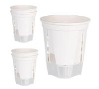 Self Watering Pots - 186g Orchid Planter With Drainage Hole | 5 Piece Self Watering Planters For Indoor Plants | Bare-root Planting Pot For Outdoor Balcony Garden Patio Vegetable Tomato Strawberry