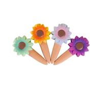 Self Watering Stakes, Clay Irrigation Kit, 515g Sunflower Water Set with Gradual Release Design, Plant Hydration System, Soil Moisture Regulator with Decorative Form, Gardening Tool for Yard Indoor